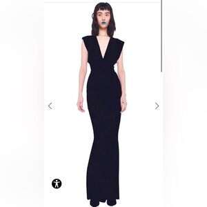Norma Kamali V Neck Gown size X small